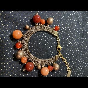 Jan Michaels Vintage Mesh Bracelet With Beads